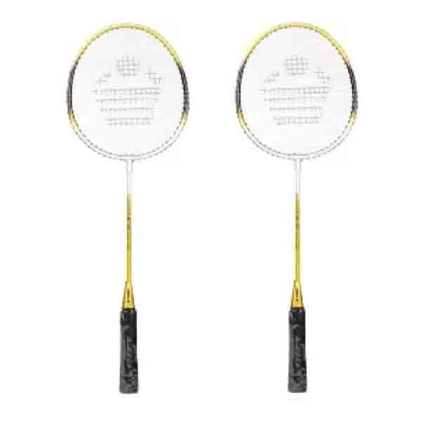 COSCO CB-85 (Pair) Yellow Strung Badminton Racquet - Image 3